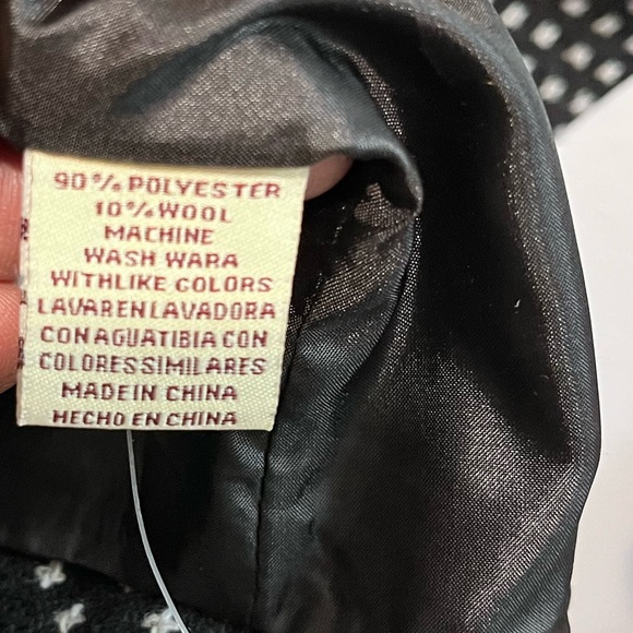 Y2K Forever 21 Black Polka Dot Blazer Size Large - Picture 13 of 16